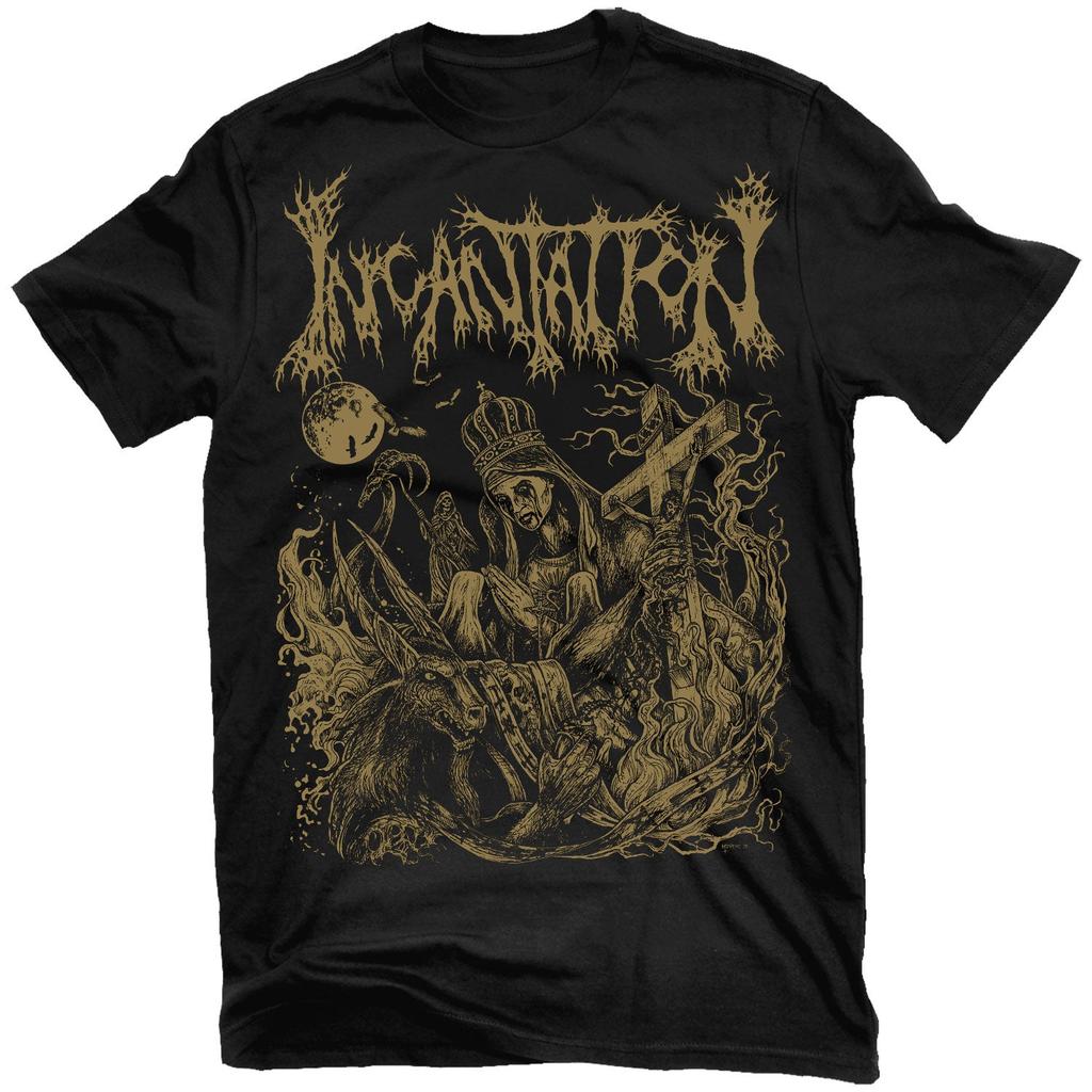 Incantation  Ritual  Rock Band Graphic Tee  Cotton Round Neck Casual Unisex Tshirt Summer Top