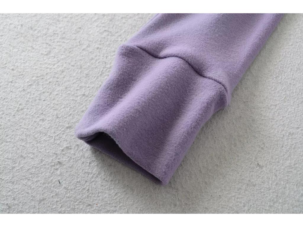 Women's American Style Thermal Fleece Slim Fit Hooded Yoga Sweatshirt with Double Zippers & Large Pockets for Autumn/Winter.