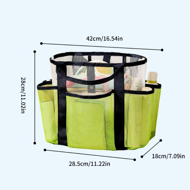 Toiletry Bag Shower Bag Swimming Bag Shower Caddy Bag Makeup Cosmetic Organizer Bag Double-Layers Beach Bag