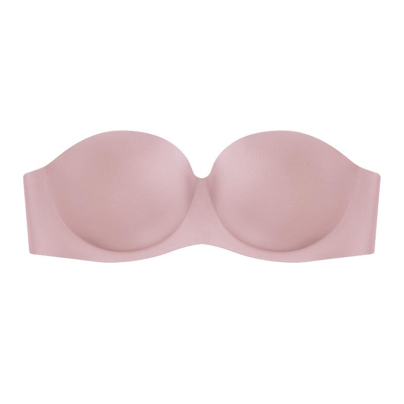 Trägerloser, unsichtbarer BH für Damen, austauschbar, durchsichtige Schnalle, Braletter, Push-Up, halbe Tasse, Tank-Top, sexy Unterwäsche