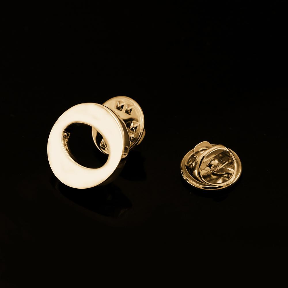 Quality Brass Initial A To Z 26 Letters Pin Golden Color Fashion English Symbol Design Men'S Suit Collar Lapel Brooch Pin