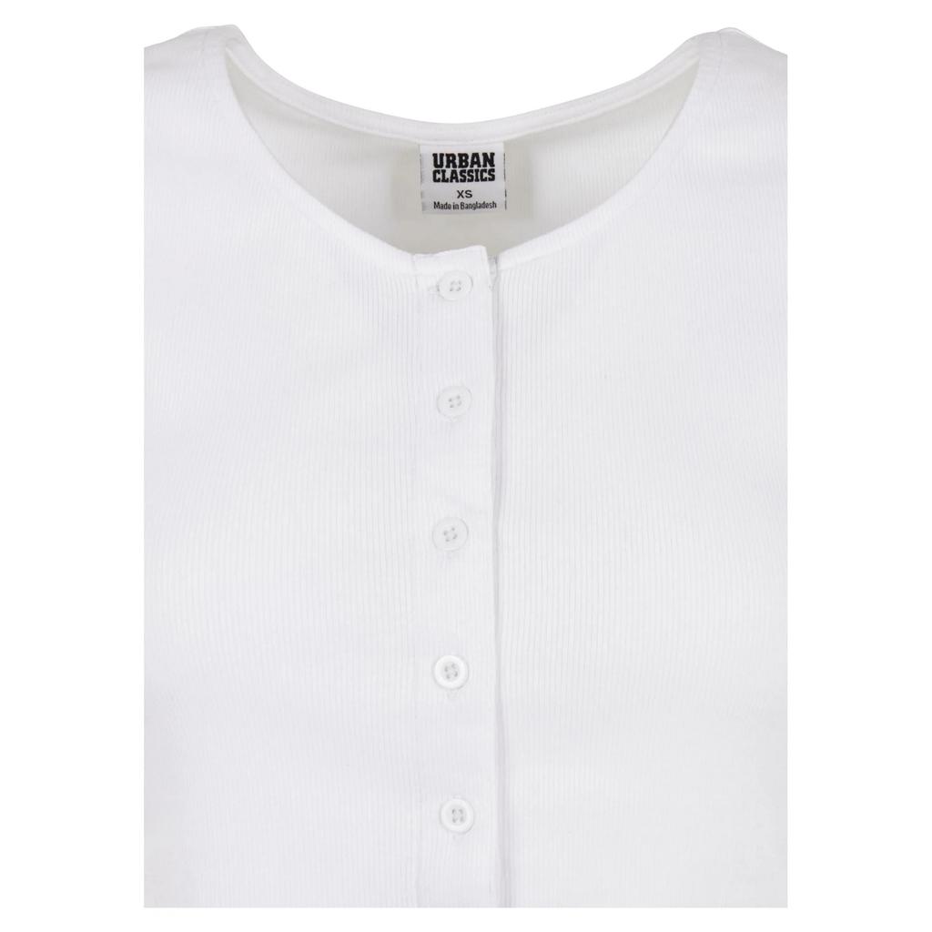 Urban Classics Womens/Ladies Ribbed Button-Down Crop Top