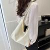 Autumn New Lazy Canvas Tote Bag Korean Style Ins Trendy Crossbody Bag Women Fashion Large Capacity Shoulder Bag