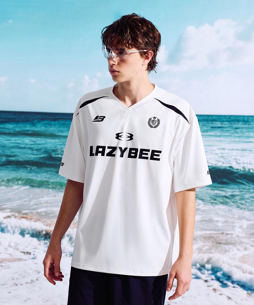 Leijibi Hydro Mesh Performance Oversized M Rash Guard Short Sleeve Jersey White