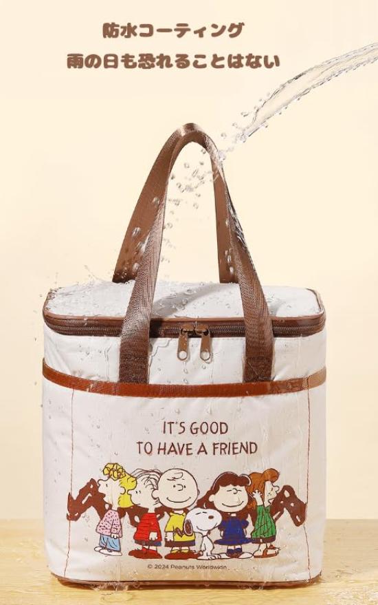 Snoopy Lunch Bag, Tote Bag, Lunch Bag, Storage Bag, Sundries Bag, Large Capacity, with Pockets, Lightweight, for Commuting, School, Women, Girls,