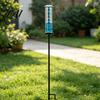 Rust Proof Rainfall Indicator Rain Gauge Outdoor Metal with Stake 7 Inch Tube Weather Resistant Plastic Measuring Gauge Decorative Branch