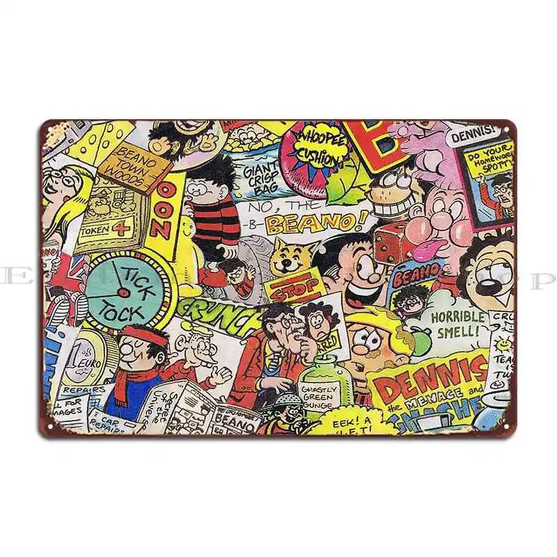 Beano Metal Sign Pub Plates Design Retro Poster Customize Tin Sign Poster