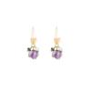 Purple Glazed Flower Ear Hooks: New 2023 Elegant & Versatile Sweet Temperament Stud Earrings.