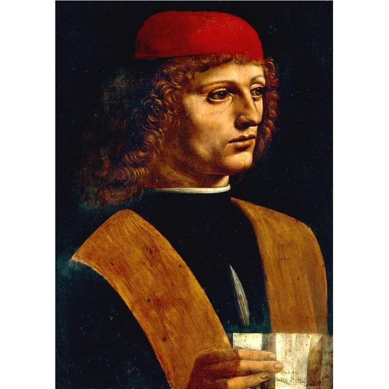 

Vintage Leonardo da Vinci Paintings Metal Panels for Home Cafe Gallery Decor