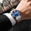 Luxury Men Wristwatch Business Waterproof Luminous Date Week Man Watch Stainless Steel Band Men's Quartz Watches Sports Clock