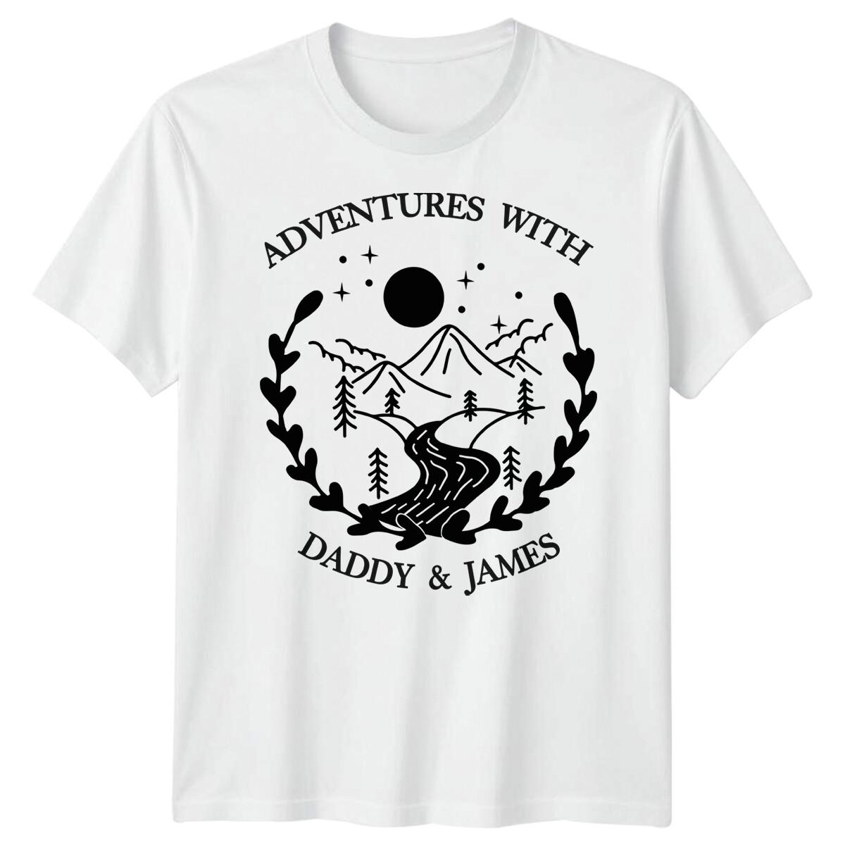 Personalised Mens Adventures Daddy Funny Fathers Day T-Shirt Tee Best Dad #FD XL