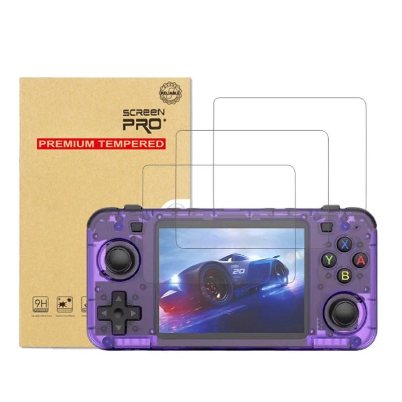 9H Hardness Tempered Glass Shield Guard for BOYHOM R36H Handheld Console Gaming Device Offer Superior Scratch Resistance