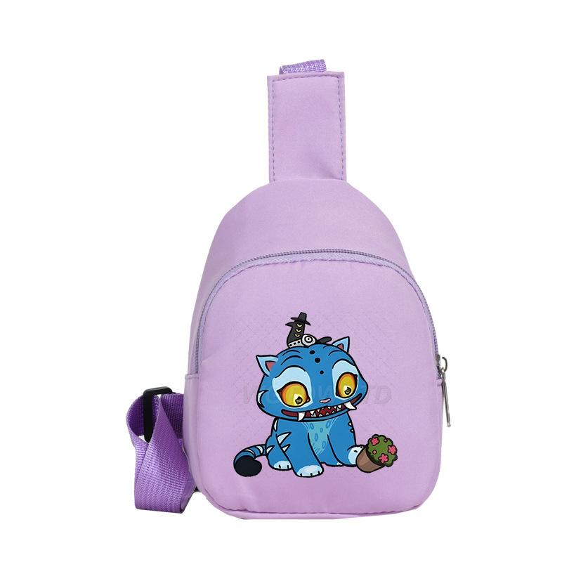 Versatile Messenger Bag Anime Cartoon Cartoon Print Cute Breast Bag Children'S Shoulder Bag