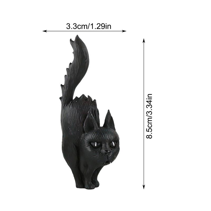 Halloween Table Decorations Pumpkin Spooky Witch Black Cat Pumpkin Ghost Horror Resin Figurines Horror Ornament Table