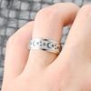 Copper Color Spinning Anxiety Rings for Men Women Star Moon Relaxing Ring 2025 Stainless Steel Anti Stress Rings Knuckle Zircon