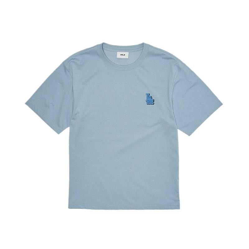 MLB T Shirts Unisex Los Angeles Dodgers / Light Sky Blue Crew Neck Moderate 3ATSM2163-07SBL