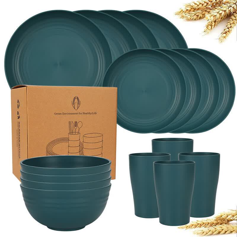 Wheat Straw 16-Piece Dinnerware Set