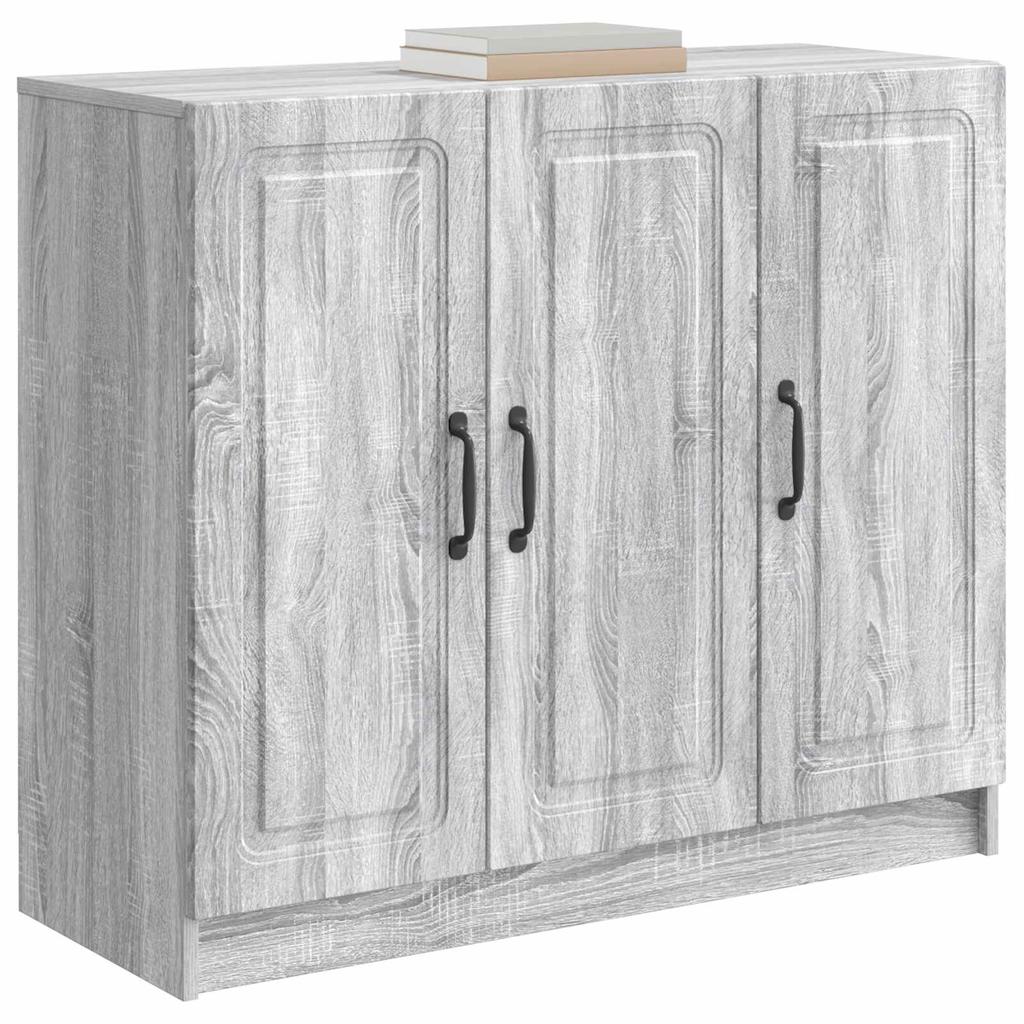 Sideboard Grey Sonoma 89 x 34.5 x 77 cm Engineered Wood
