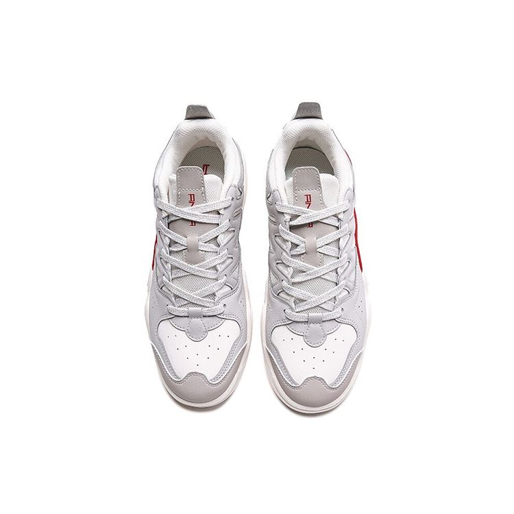 Anta Lifestyle Series Casual Low-Top Sneakers Men Sneakers Gray White 112018041-1
