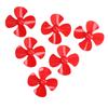 10Pcs 60mm 4 Blades Propeller Plastic Turning Boat Propellers Accessories with 2mm Hole