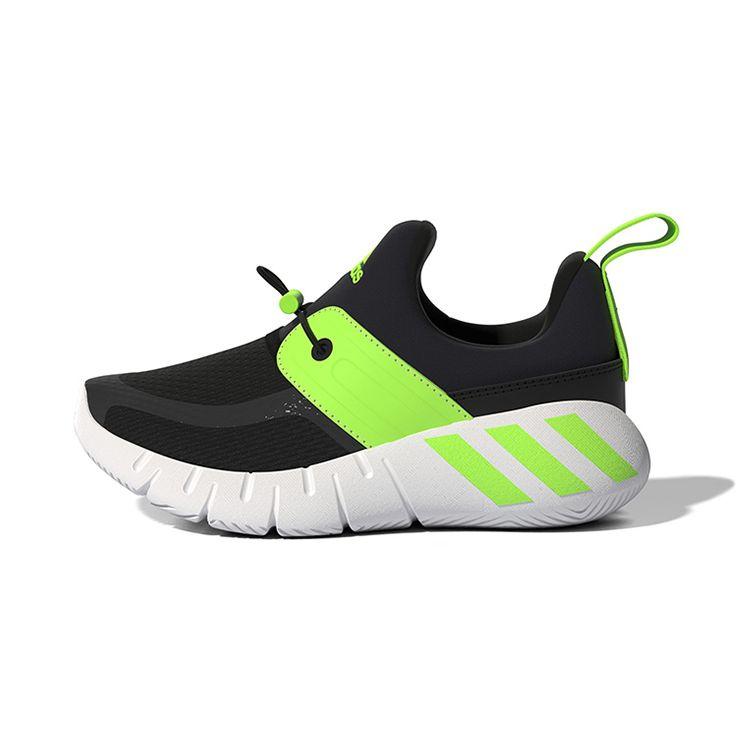 Adidas Rapidazen C Comfortable Durable Low Top Kids Running Shoes Kids Running Shoes Black Green GY6651