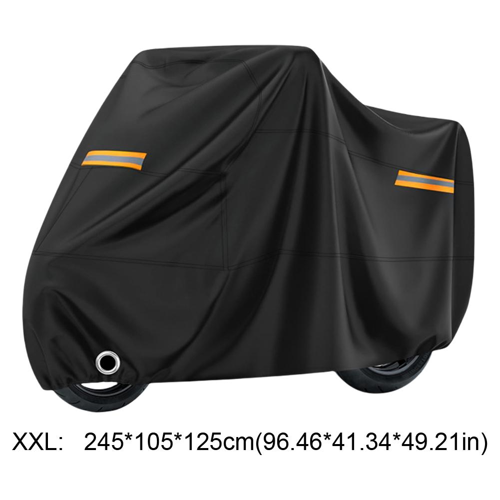 Universal Outdoor Thick 190T Motorcycle Waterproof Cover for All Season Motorbike Dust Rain Sunshade Cover UV Protective Cover