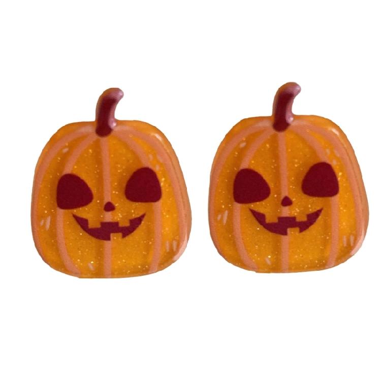 2Pcs Creative Halloween Costume Clip Reusable Acrylic Hairpin Hair Accessories For Children Adults Theme Parties