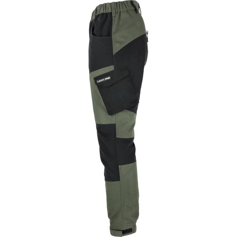 Protective Work Trousers To The Waist Stretch Green-Black Lahti Pro 1 Pc