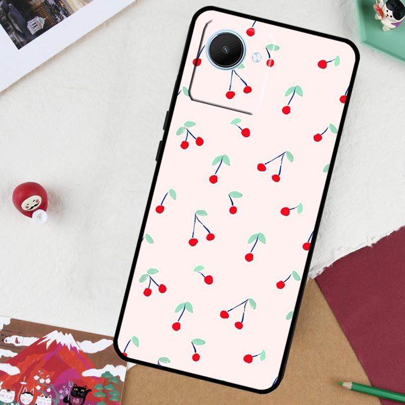 Kirschfrucht Süße Collage Für Realme GT 7 Pro GT 6 5 6T 10 11 12 13 14 Pro Plus C61 C53 C51 C21Y C25S C75 C55 C67 Hülle