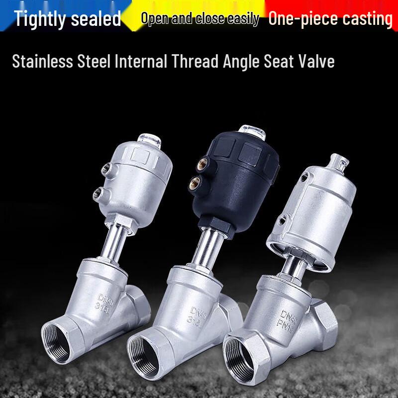 

Chunshen Stainless Steel Internal Thread Y-Type Pneumatic Steam Angle Seat Valve DN15
