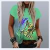 Summer T-Shirts Butterfly 3D Print Streetwear Women's Casual Fashion Oversized O-Neck T Shirt Female Girl Tops Tees Clothing