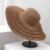 Sun Hat Children Summer Sunshade Straw Hat Casual Beach Hat Travel Elegant Sunscreen Hat Big Edge Hat Seaside Face Covering