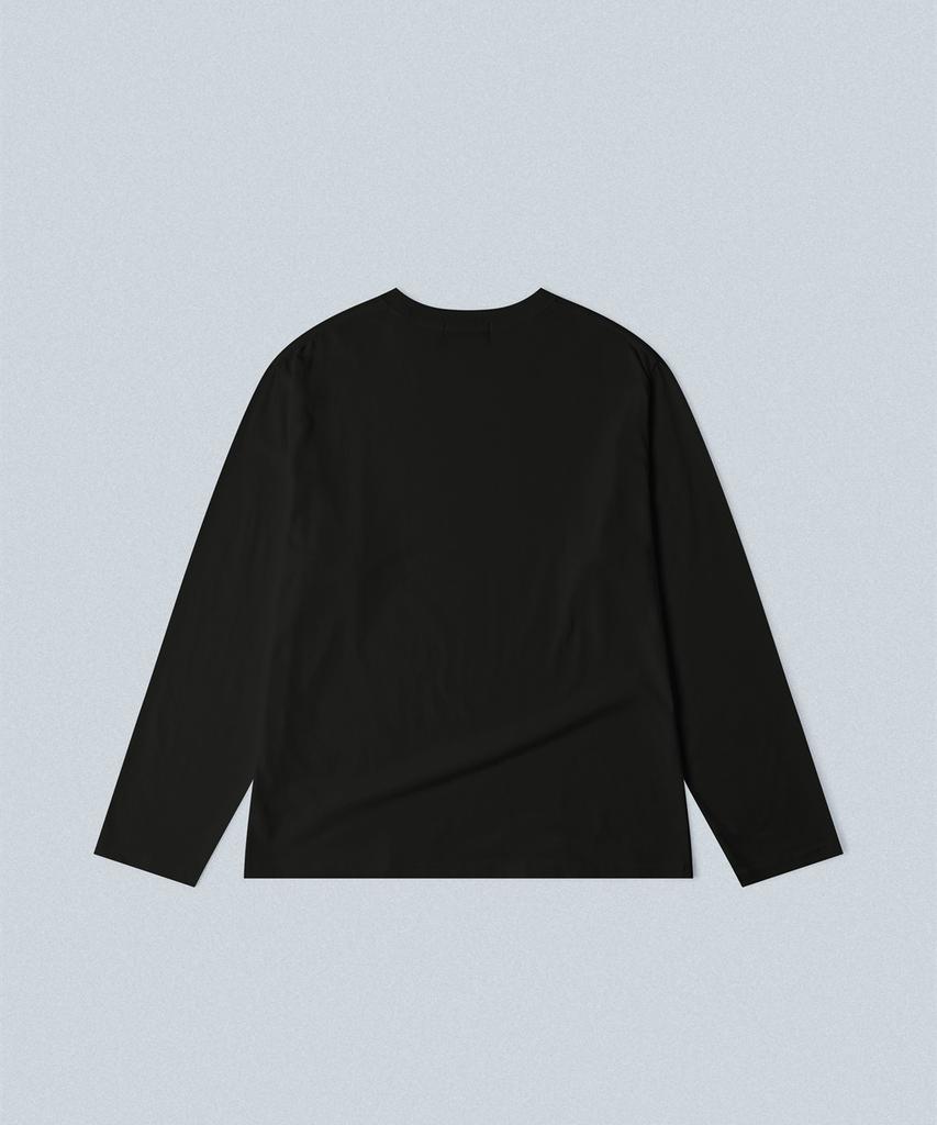ANNEHEARTS Essential Cotton Tee_Black