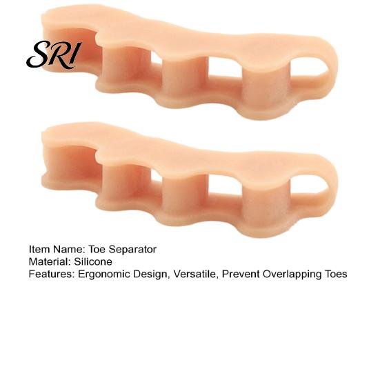 Foot Comfort Accessories 2Pcs Toe Separators for Overlapping Toes Soft Silicone Bunion Corrector Stretcher Men And Women Reusable Ergonomic