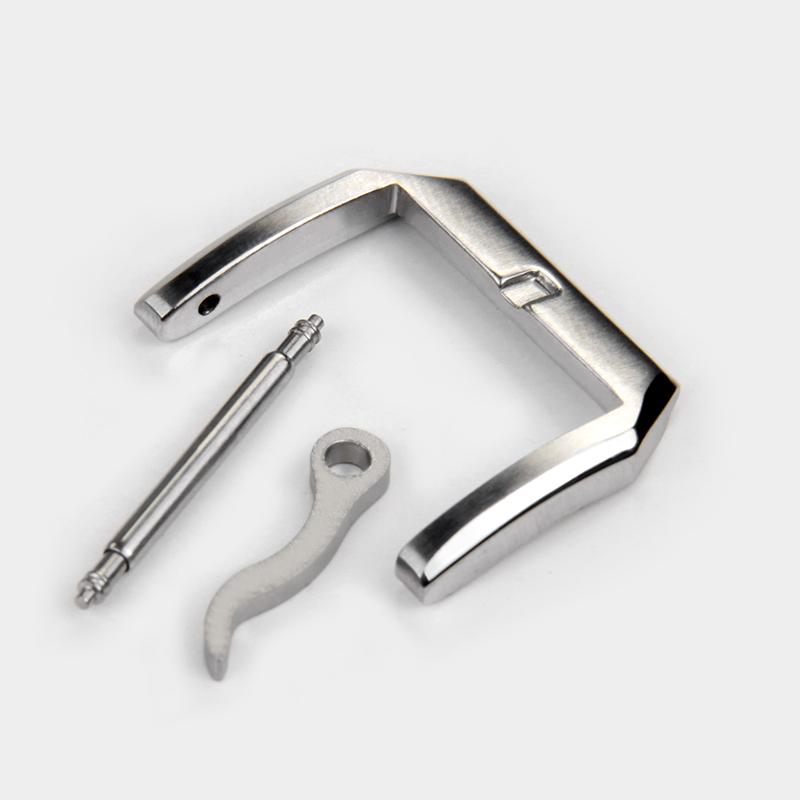 18m 20mm Stainless Steel Pin Buckle For IWC Big Pilot Portugieser Pilot's Leather Watch Clasp Silver Rose Gold Black Accessories