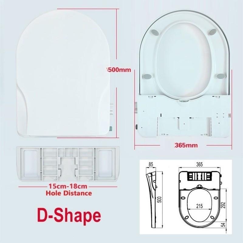 Household Soft Ciosing D/V/O Type Toilet Bidet Seat with Dual Nozzles Non-Electric Toilet Bidet Seat