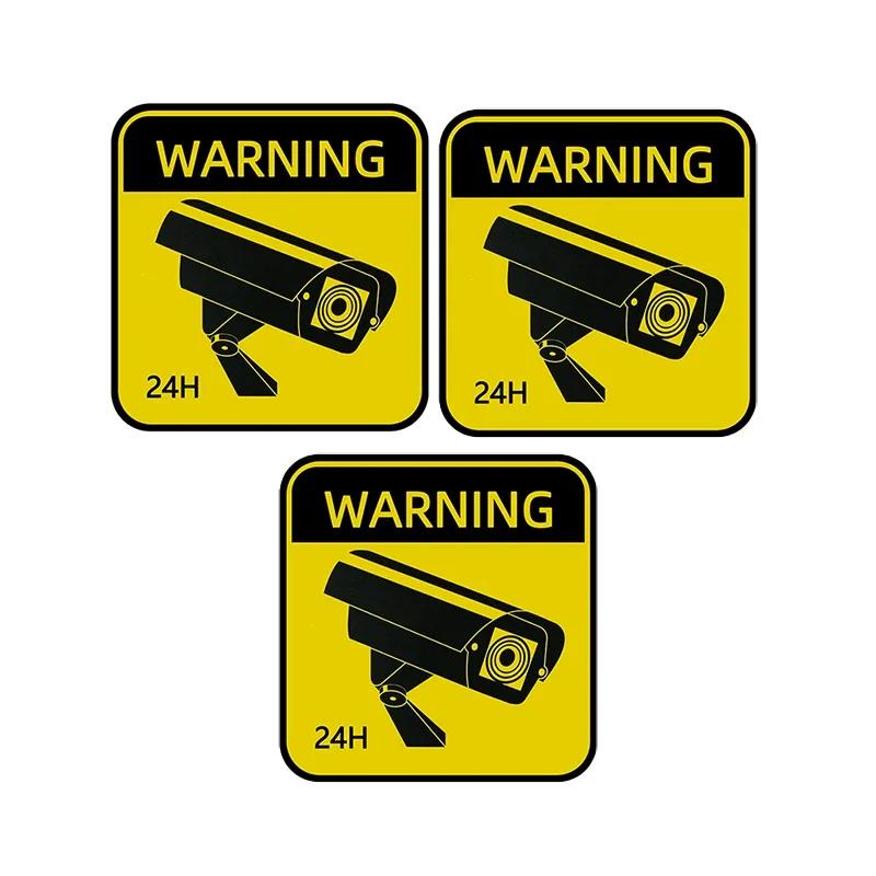 5cm CCTV Warnaufkleber, Wasserdichte Sonnencreme Videoüberwachung Alarm Decal für Auto