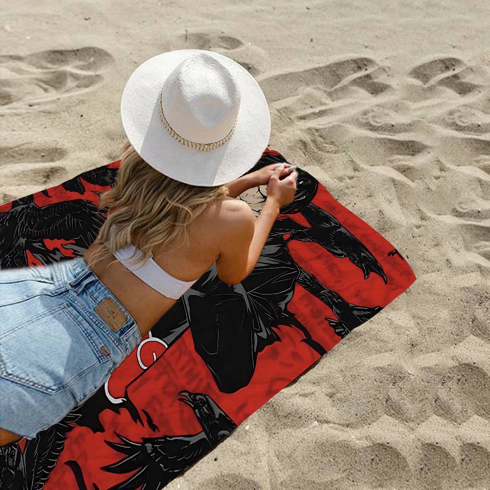 Cool W-Uchiha Itachi-H Beach Towel For Kids Personalized Bath Towel Pool Towel Vacation Gift Picnic Towel Party Gift