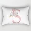 Fashion 26 Letter Pillow Case Pillow cover English Alphabet Pillow Case Home Decoration Pillow Case Flowers Pillow Case Fashion Pillow cover