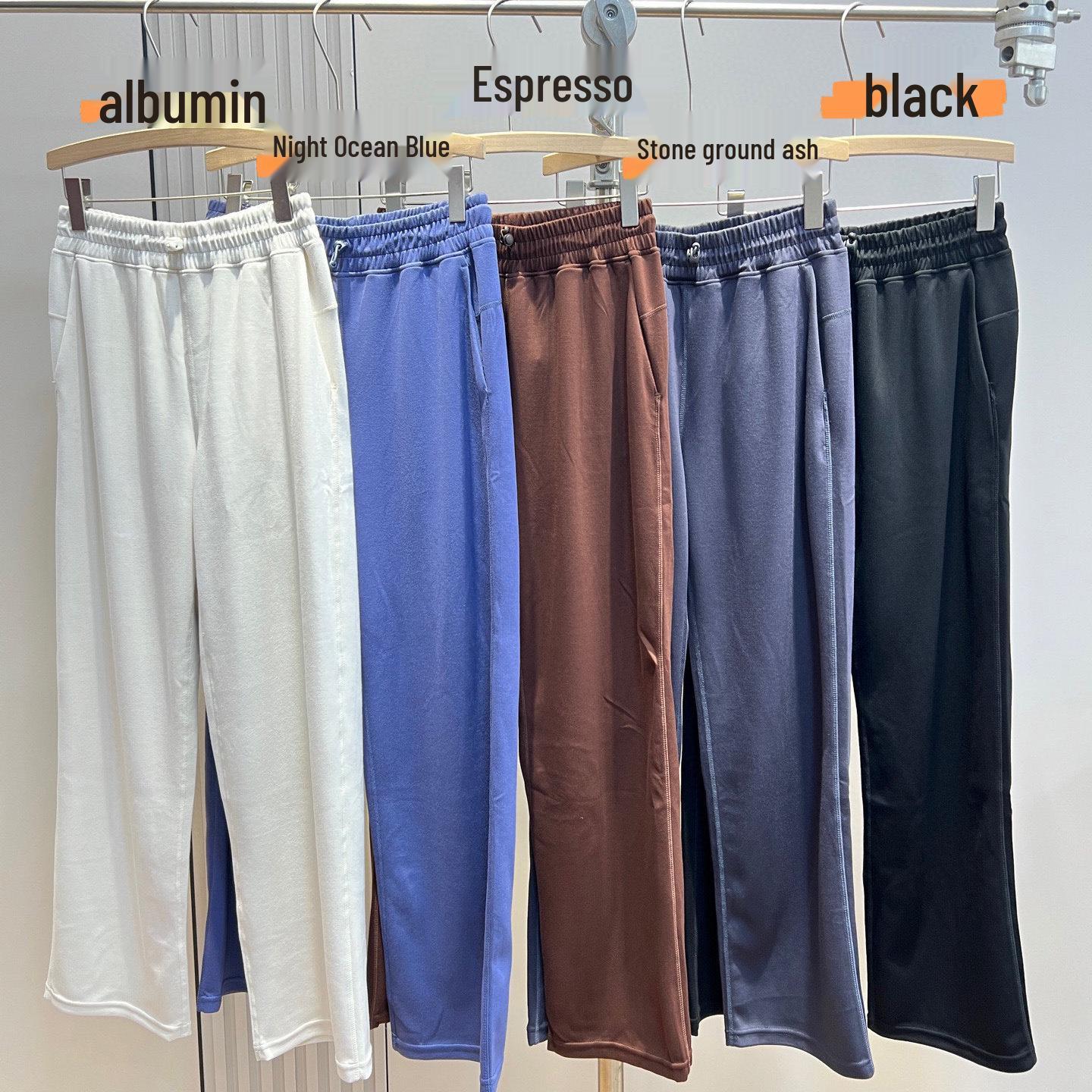 

Spring Korean-Style Versatile Women s Straight-Leg Trousers with Elastic Waist - Comfortable & Casual Pants XL
