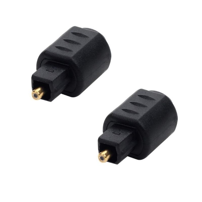 Digital Toslink Stecker auf 3,5 mm Buchse Mini-Stecker Konverter Optischer Audio-Adapter für Überlegene Audio-Klarheit 1 Stk./2 Stk.