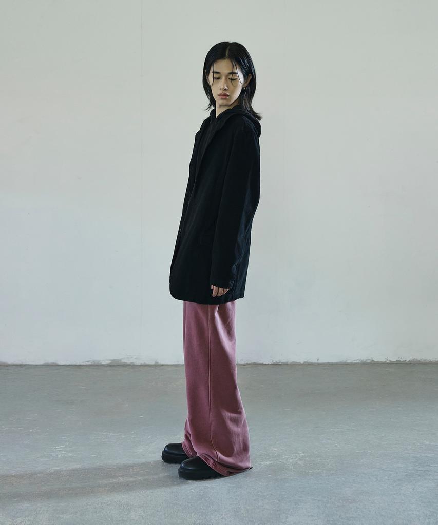 Seukeulaeteulpigsel Garment-Dyed Flare Training Pants [Wine]