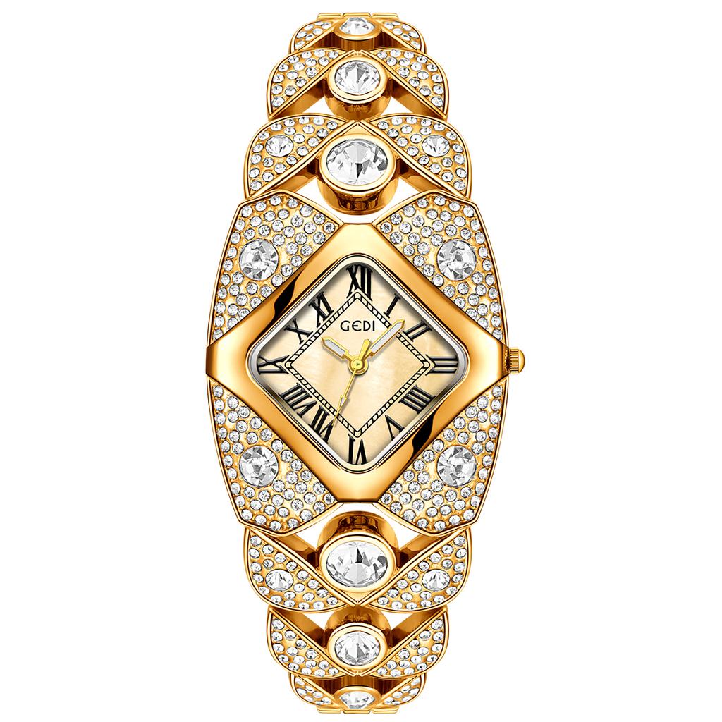 Women's Watch Rhinestone Bracelet Waterproof Quartz Watches Clock Gift Wristwatch