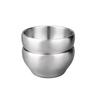 IMEEA Stainless Steel Double-Walled Bowls, 12cm, Ramen Bowls, Noodle Bowls for Udon and Soba, Tableware for Oyakodon (Chicken and Egg Bowls), Insulate