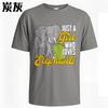 Everyday Tee New Arrived Boys Crew Neck Tshirt Streetwear Just A Girl Who Loves Elephants Stylish For Unisex Tops Breathable Tee