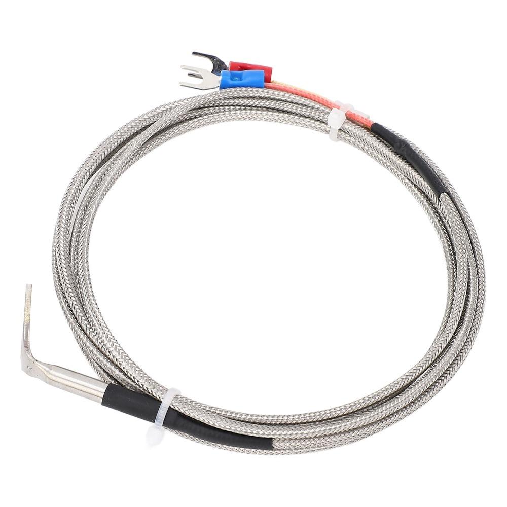 Mit 14mm Innendurchmesser Unterlegscheibe K-Typ Thermoelementfühler Edelstahl -40~1000°C K-Typ Temperatursensor Hohe Präzision Gewinkelt