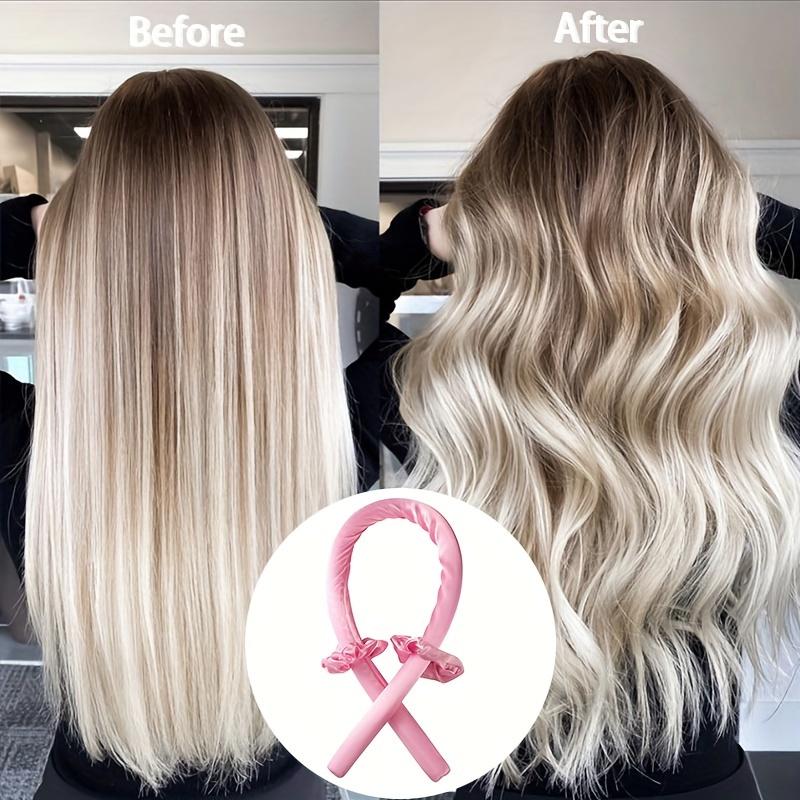 3pcs/Set No Heat Curling Rod Headband Set, Foam Sponge Lazy Heatless Hair Curler with 2 Hair Rings, DIY Hair Styling Tools for Natural Waves