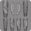 New 1 Piece Kawaii Butterfly Wing Silicone Nails Mold Reusable Templates Stamping 3D DIY Design Nail Art Parts Decorations Tools
