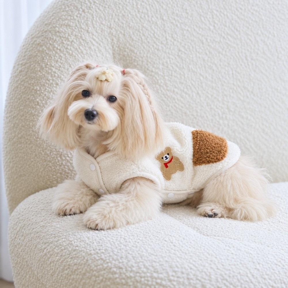 Fleece-lined Dog Warm Clothes Winter Dog Bodysuit Fashion Pet Clothes for Small Medium Dog