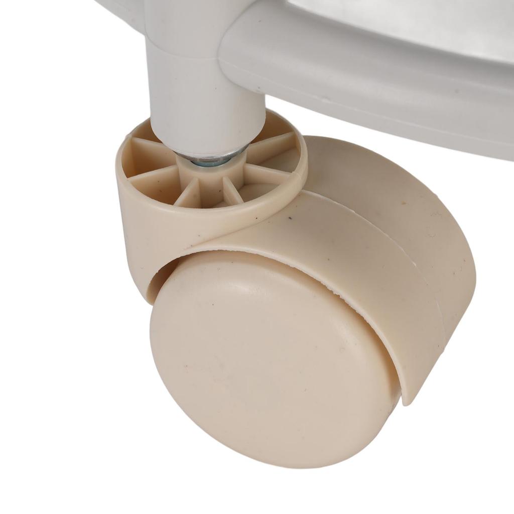 Low Roller Seat Comfortable 360 Degree Rotating Low Rolling Stool with Wheels for Home Office Garage Shop Round Black